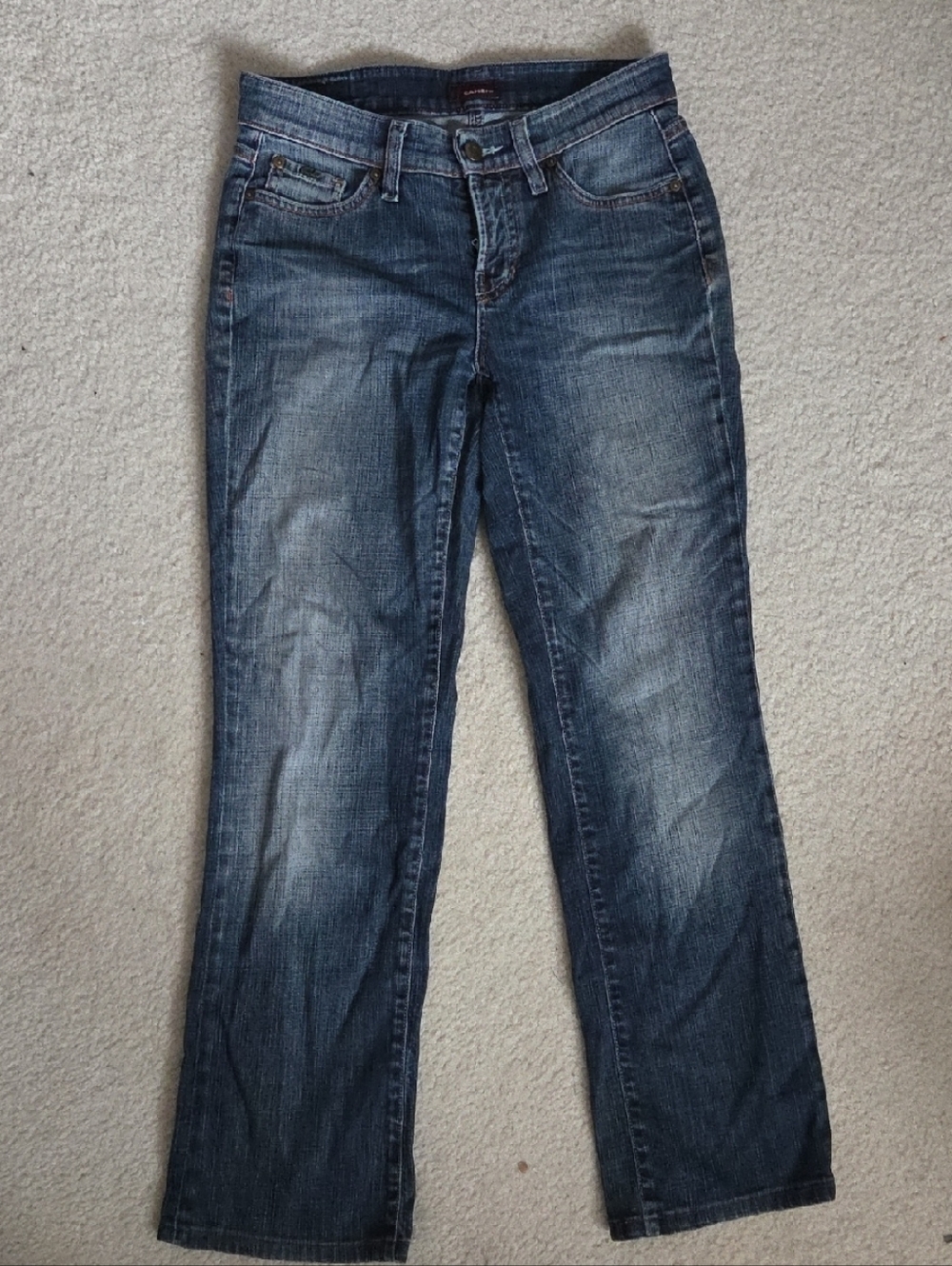 Cambio Norah Straight Leg Jeans in Washed Denim Ankle Length Made In Italy